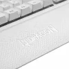 REDRAGON SHIVA Klawiatura membranowa - Biała, pełnowymiarowa, podświetlenie RGB, 6 klawiszy makro, odpinana podpórka pod nadgarstki, przewodowa USB