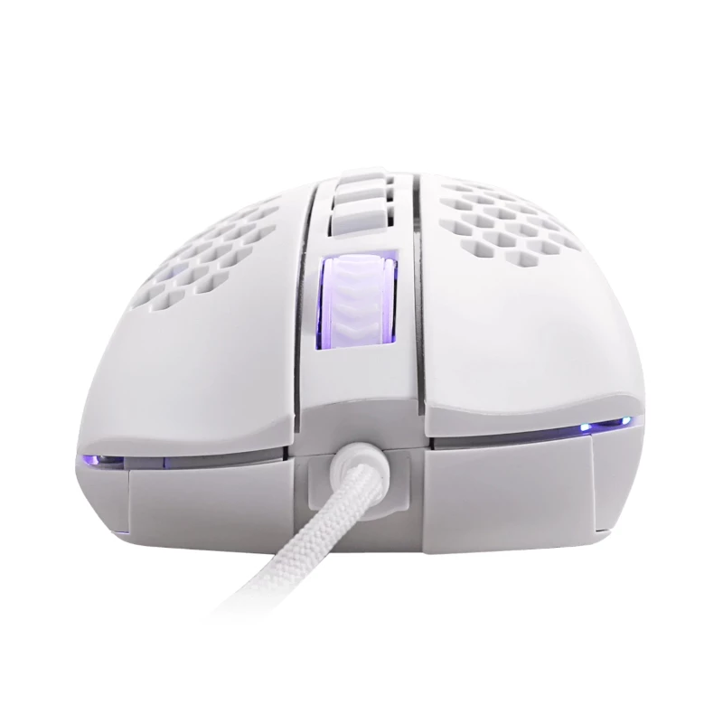 REDRAGON STORM WIRED RGB Mysz Gamingowa - Lekka konstrukcja plastra miodu, 12400 DPI, 7 programowalnych przycisków, przełączniki Omron, stopki PTFE