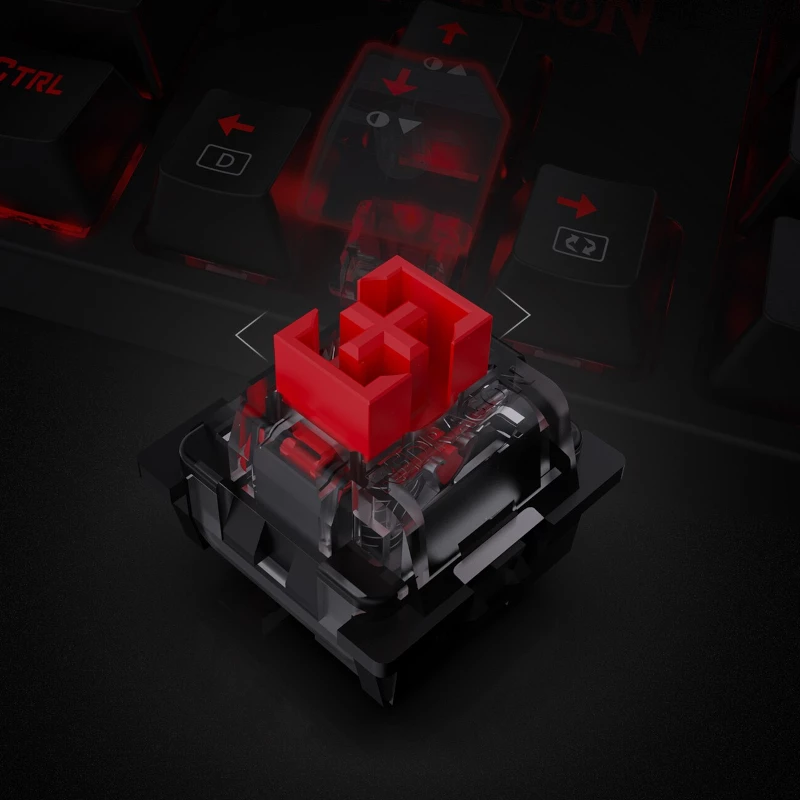 Redragon SURARA K582RGB Mechaniczna klawiatura gamingowa RGB - Czarny