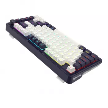 Redragon UCAL K673 PRO 65% Tri-Mode Bezprzewodowa Mechaniczna Klawiatura Gamingowa - Czarna (Hot-Swappable, Gasket Mount, RGB)