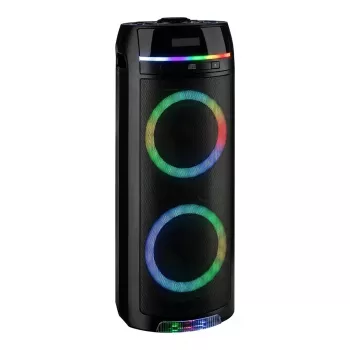 REFLEXION PS10BTCD/N Głośnik imprezowy, 480W szczytowej, Bluetooth, CD, radio FM, USB, AUX, mikrofon, czarny