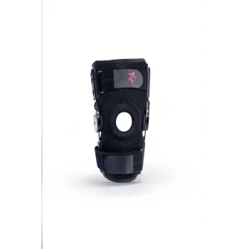 REH Stabilmax O-1241/M Otwarta Rzepka Krótka Ortopedyczna Opaska na Kolano, Rozmiar M, Czarny