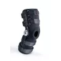 REH Stabilmax O-1243/4XL Otwarta długa orteza kolana z regulowanymi paskami, czarna, 4XL