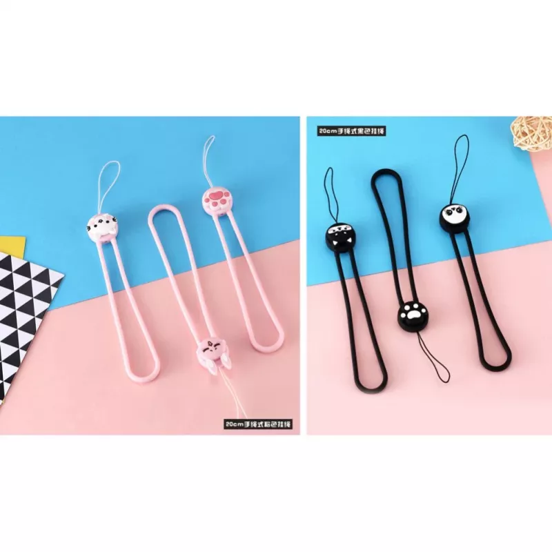 Remax Universal Cartoon Lanyard (Short Design) Panda Black