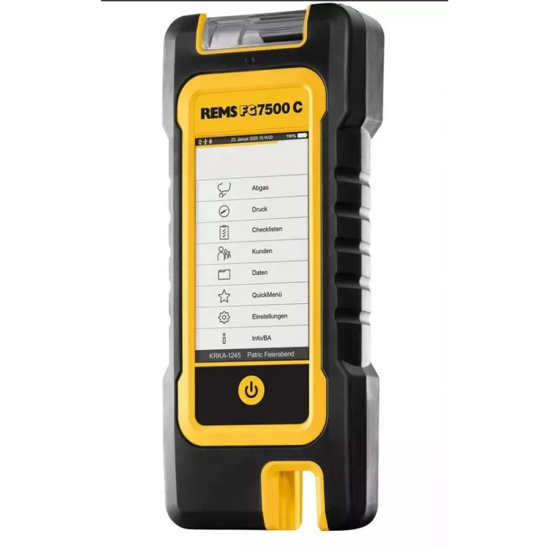 REMS Flue Gas Analyser and Pressure Tester FG7500C