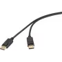 Kabel DisplayPort Renkforce 1m Czarny 4K UHD 60Hz Męski do Męskiego Pozłacane Złącza Potrójnie Ekranowany RF-6830472