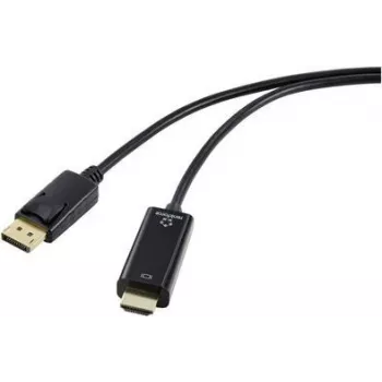 Kabel RENKFORCE DisplayPort do HDMI 5 m Czarny 4K 30Hz Pozłacane Złącza RF-5179192