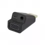 Adapter Renkforce HDMI na VGA z dźwiękiem 3,5 mm, Full HD 1080p, czarny 041C142