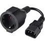 Kabel adaptera zasilania Renkforce C14 do gniazda Schuko 0,15 m czarny RF-7176926