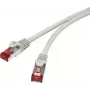 Renkforce RF-4724268 kabel krosowy Cat6 S/FTP RJ45 10m szary bez zaczepów pozłacane styki samogasnący