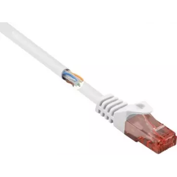 Renkforce RF-5043882 kabel krosowy CAT 6 U/UTP, RJ45, 3 m, biały, bezhalogenowy, z ochroną zatrzasku