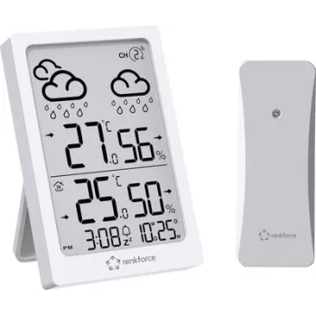 Renkforce RF-6416472 Bezprzewodowa stacja pogodowa Biały