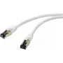 Renkforce RF-7106490 kabel sieciowy Cat 8.1 S/FTP, RJ45, 1 m, biały