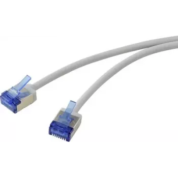Renkforce RF-7116934 Cat6a U/FTP Slim sieciowy kabel krosowy 10m szary