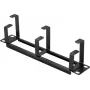 Renkforce RF-7116956 10 inch Panel do zarządzania kablami do szafy sieciowej 1U Czarny