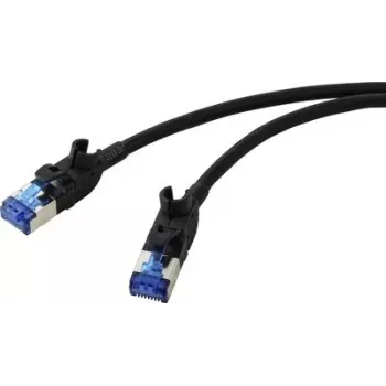 Renkforce RF-7116972 kabel krosowy CAT 6a S/FTP, RJ45, 0,25 m, szary (RAL 7035)