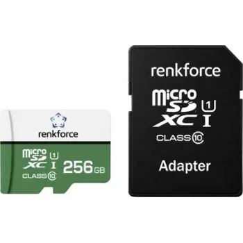 Karta microSDXC Renkforce RF-mSDC-256GB 256GB Class 10 UHS-I U1 z adapterem SD RF-7578368