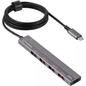 Renkforce RF-USBCH-200 1+4 portowy hub USB-C USB 3.2 Gen 1 z obudową aluminiową (RF-6700798)