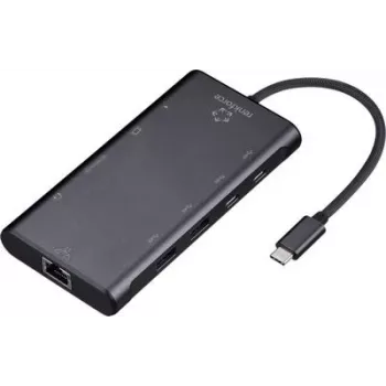 Renkforce RF-USBHA-500 10-portowy hub USB 3.2 Gen 2 z dodatkowym wejściem USB-C (RF-6700434)