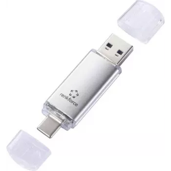 Renkforce RF-USBOS-240 Pendrive USB 128 GB Srebrny USB-A i USB-C RF-7577906