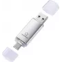 Renkforce RF-USBOS-240 Pendrive USB 128 GB Srebrny USB-A i USB-C RF-7577906