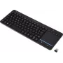 Renkforce RF-WLTKB-300 Bezprzewodowa klawiatura niderlandzka QWERTY czarna z wbudowanym touchpadem (RF-6904036)
