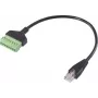 Renkforce kabel adaptera sieciowego RJ45, RJ45 męski na złącze śrubowe, 8P8C, 30 cm, czarny RF-6443978