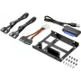 Renkforce Zestaw SSD DH06K Podwójna Rama Montażowa 2,5 inch na 3,5 inch, Metalowa, Czarna