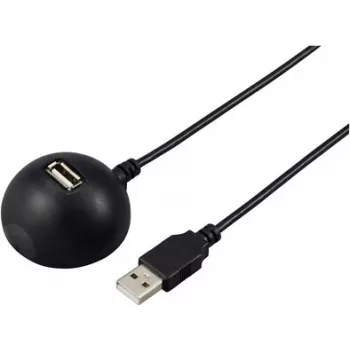 Renkforce kabel przedłużający USB 2.0 USB-A męski do USB-A żeński 1,5 m czarny stacja dokująca RF-5720418