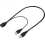 Przedłużacz USB 3.0 Renkforce USB-A męski do USB-A żeński 0,5 m Czarny RF-5719752