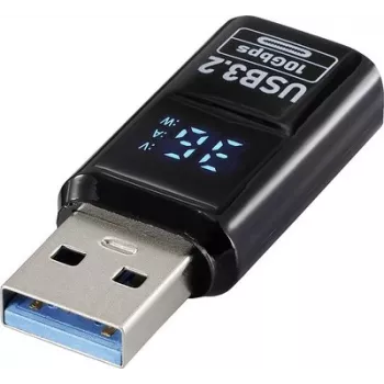 Adapter Renkforce USB 3.2 Gen 2, USB-A męski na USB-A żeński, 10 Gbps, czarny RF-6826676