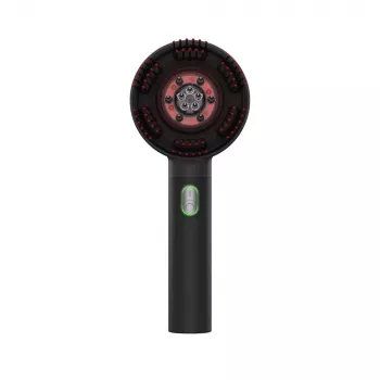 RENPHO Masażer do Skóry Głowy WMC01 Bezprzewodowy Wodoodporny IPX7 Shiatsu Ugniatanie z 4 Odłączanymi Silikonowymi Głowicami, 4 Tryby, USB Ładowanie, Czarny