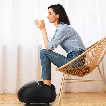 Masażer stóp Shiatsu RENPHO na zapalenie rozcięgna podeszwowego, czarny