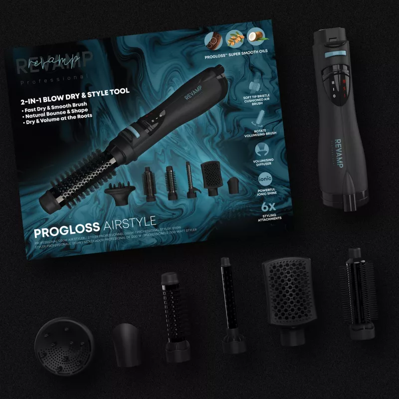 Revamp DR-1250X-EU Progloss Ionic Airstyle 6-in-1 Air Styler