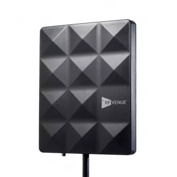 RF Venue CP-STAGE odporna na warunki atmosferyczne antena kierunkowa o polaryzacji kołowej, 470-698 MHz, BNC, czarna