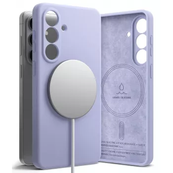 Ringke Galaxy S26 Case Silicone Magnetic Lavender