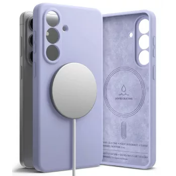 Ringke Silicone Magnetic MagSafe Case for Samsung Galaxy S24 Plus - Lavender