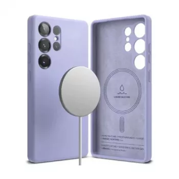 Ringke Silicone Magnetic MagSafe Case do Samsung Galaxy S25 Ultra Lawenda