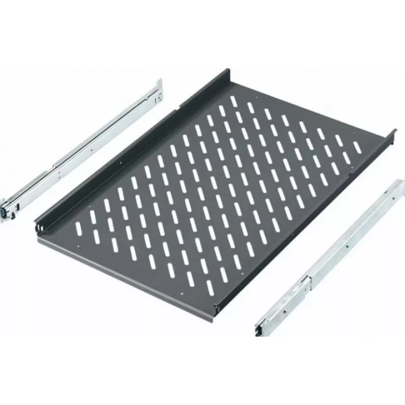 Rittal 19-calowa wysuwana półka do obudów TS, PC-TS, IW, głębokość 600 mm, 40 kg, szary łupkowy RAL 7015 6902.960