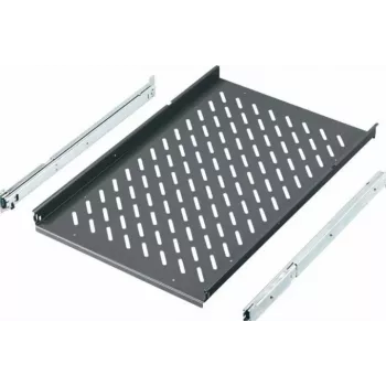 Rittal 19-calowa wysuwana półka do obudów TS, PC-TS, IW, głębokość 600 mm, 40 kg, szary łupkowy RAL 7015 6902.960