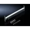 Rittal 5302.044 Panel do zarządzania kablami 1U 19 cali z 5 szczelinami, czarny głęboki (RAL 9005)