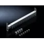 Rittal 5302.044 Panel do zarządzania kablami 1U 19 cali z 5 szczelinami, czarny głęboki (RAL 9005)