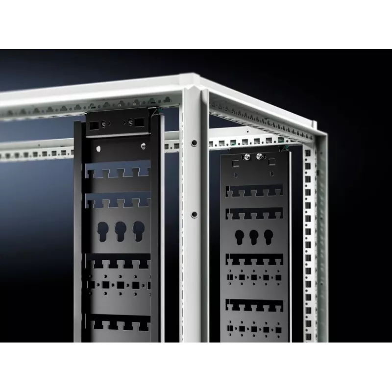 Rittal 5302.120 Panel do zarządzania kablami 1U 19 cali RAL 9005