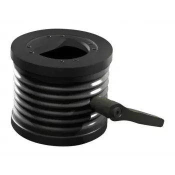 Rittal CP Adapter uchylny ±45° do połączenia ramienia wspornika Ø 130 mm, aluminium odlewane, szary grafitowy RAL 7024 6206.420