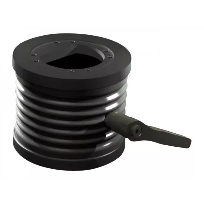 Rittal CP Adapter uchylny ±45° do połączenia ramienia wspornika Ø 130 mm, aluminium odlewane, szary grafitowy RAL 7024 6206.420