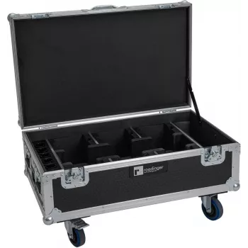 ROADINGER Flight Case na 6x Futurelight AKKU UP-4 QCL Spot QuickDMX MK2 z funkcją ładowania i kółkami 31005255