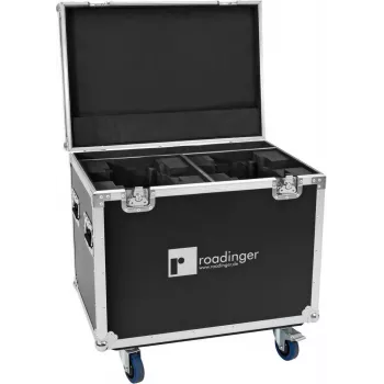ROADINGER Flightcase na 2x EUROLITE DMH-190 Moving Heads z kółkami, czarny