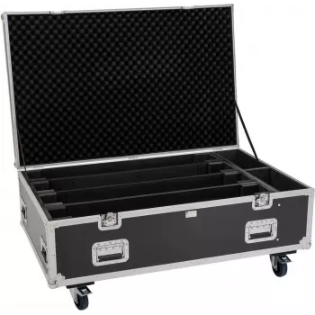 ROADINGER Flightcase PRO 4x LED BAR-8 SWING z kółkami czarny maks. 50 kg