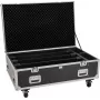 ROADINGER Flightcase PRO 4x LED BAR-8 SWING z kółkami czarny maks. 50 kg
