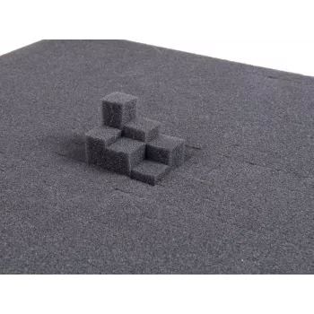 Wkładka piankowa Roadinger 561x351x100 mm antracytowa pianka PU amortyzująca wstrząsy do walizek